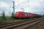 185 603-8 am 26.08.2008 im DB Bahnhof Guben  ...