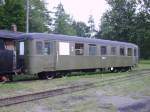 Ein alter Historischer Schmalspurwagen 2.Klasse im BW Rudy. (August 2008) ...