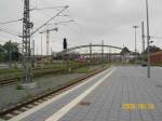 Lübeck Hbf am 26.08.08. Zusehen ist die neue Oberleitung, die ... Lübeck Hbf am 26.08.08. Zusehen ist die neue Oberleitung, die ...