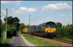Die ERSR 6616 (ERS Railways) ist mit einem Containerzug in ...