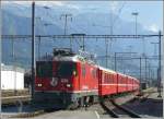 e-loks-ge-4-4-ii RE 1257 nach Scuol-Tarasp mit Ge 4/4 II 626 'Malans' an der Spitze f�hrt in Landquart ein. (27.08.2008)