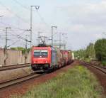 Re 482 Re 482 045-2 f�hrt mit einem KLV-G�terzug durch Neulu�heim in Richtung Karlsruhe. 25.08.08