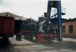 BR 91 Dienst�lteste Dampflok in Mecklenburg-Vorpommern ist die 91 134.Am 11.und 12.Juni 1998 dampfte Sie zwischen Schwerin und Wismar.
Heimatbw war jahrelang Schwerin.Heute steht Sie im dortigen Eisenbahnmuseum abgestellt.