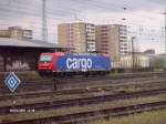 SBB Cargo Deutschland 482 013 f�hrt solo durch  Eisenh�ttenstadt.10.04.07