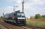 Rail4Chem Eisenbahnverkehrsgesellschaft mbH 27.08.08, 185 563-4 von Rail4Chem ist auf dem zur Abestellung in Gro�korbetha.