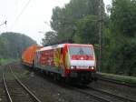 BR 189 189 065-6 'Tulpen-Lok' von Railion/DB Schenker mit gemischten G�terzug bei Bochum Hamme,in Richtung BO Nord.(28.08.2008)