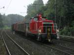 BR 363 V60, 363 128-0 bringt einen kurzen GZ von Wanne Eickel nach Bochum Nord.(28.08.2008)