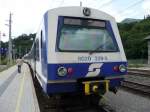 br-4020 Payerbach ist am 28.08.08 die Endstation des Triebwagens 4020 229-3 (am Foto ist der Steuerwagen 6020 229-8 zu sehen). Dieser Triebwagen kam aus Richtung Breitenstein.