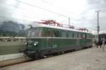 br-1046 Eine Lok mit Gep�ckabteil: 4061.13 war die erste, die 1964 eine Indusieinrichtung bekommen hat. Am 23.08.08 bei der Parade zu `150 Jahre Eisenbahn in Tirol&acute; in W�rgl