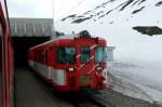 Triebfahrzeuge Begegnung auf dem Oberalppass