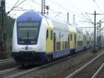 doppelstock-steuerwagen-3-gattung Ein Metronom nach Bremen Hbf verl�sst am 06.08.2008 Hamburg-Harburg.