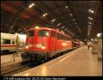 leipzig-hbf 115 448 am EN aus Wien am 28.03.08 in leipzig Hbf.