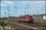 155 208 bei Rangierarbeiten in Falkenberg/Elster.  ...