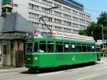 strasenbahn-basel-bvb-blt BVB - Be 4/4 458 unterwegs auf der Linie 15 in Basel am 21.06.2008