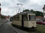 erfurt Wagen 92 in Erfurt steht f�r eine Rundfahrt bereit am Domplatz.