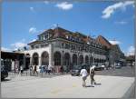 Das Empfangsgeb�ude des Bahnhof in Thun, aufgenommen am 23.07.2008.  ...