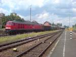 BR 232 568-6 ,am 22.06.08 in Weiden (Oberpfalz) Einfahrt auf ...