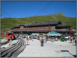 Der Bahnhof auf der Kleinen Scheidegg, Ausgangspunkt f�r die Jungfraubahn. ...