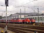 DB 111-054-3, 363-103-3 und 111-067-8 aufgestellt am Bahnwerk in Basel ...