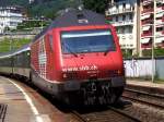 Die Re 460 016 ...  Christian Maier 02.09.2008