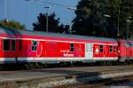 Haupts�chlich an Wochenenden in Regionalz�gen im 3-L�wen-Takt-Gebiet eingestellt... ein Radexpress -Wagen.
PS: ...