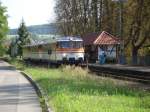SWEG VT9, VT27 und VS142 bei ihrer Sonderfahrt am 30.08.08 ...