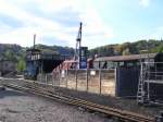 Der Kohlebansen mit Kohlekran und Elektro-Bagger, wie auf der Modellbahn. ...