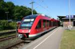 DB 648 005-7 am 15.5.2008 in Flensburg.  ...