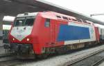 A 471 mit D-Zug nach Athen am 21.04.2002 in Thessaloniki ...