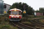 Ein Triebwagen vom Typ Lynette der VTLJ (Lemvigbanen) f�hrt in ...