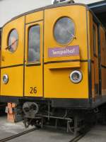 Hist. U-Bahnzug, Wagen 26 ...  ERHARD BEYER 08.09.2008
