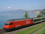Eine Re 460 mit neuem Lack am 28.08.2008 unterwegs bei ... Eine Re 460 mit neuem Lack am 28.08.2008 unterwegs bei ...