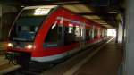 Ein Triebwagen der BR 646 wartet im Bf Kassel ...