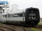Ein DSB IC3 auf dem Weg von einer Scandlines F�hre ...