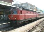 OeBB Lok,BR 1044 am 28.02.01 in Bludenz  ...