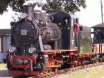Lok 20 vor ihrem Zug am 23.08.08.  ...