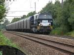 Eine Vossloh G2000BB der Rurtalbahn arbeitet sich die Steigung vom ... Eine Vossloh G2000BB der Rurtalbahn arbeitet sich die Steigung vom ...