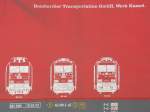 Aufschrift (Werbung) f�r das Bombardier Werk Kassel auf BR 185 ...