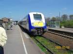 NOB 80597 bei der Einfahrt in Nieb�ll am 03.05.08.  ...