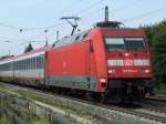 BR 101 074 zieht ...  Andreas Mack 17.09.2008