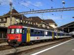 Der RBe 540 006 am 28.08.2008 bei der Einfahrt in ...
