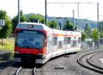 RBS - Triebwagen ABe 4/15 unterwegs bei Sch�nb�hl am 09.07.2008 ...