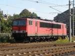155 061-5 diese hat noch die alten Scheren-Stromabnehmer.Aufgenommen am 18.09.08 ...