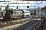 Ae 4/7 10926 f�hrt in Chur ein mit einem neuen ...