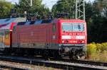 143 105-5 in der fr�hen Abendsonne des 16. Augusts mit ...