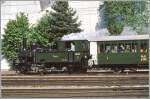 dampfloks G 3/4 I 'Rh�tia' bei der Einfahrt in Chur. (Archiv 05/89)