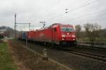 BR 185 Lokportaits Railion 185 215-1 am 17.3.2008 in Bad K�sen.