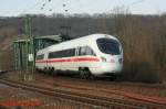 br-411-ice-t DB 411 1158 am 15.3.2008 in Gro�heringen.
