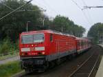 BR 143 mit Zugen 143 830-8 mit S1 nach Dortmund,Ausfahrt in Essen-Eiberg.(21.09.2008) 