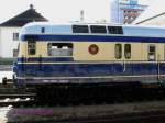 br-5145-5045 Detailansicht des 5145.01 in W�rgl.
Dieser historische �BB blaue Blitz war als Sonderzug zur Feier 150 Jahre-Eisenbahn-in-Tirol am 23./24.08.2008 nach W�rgl gekommen.

24.08.2008 W�rgl